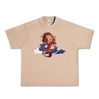 Burro asian dragon and ocean waves Urban Heavy Tee - RanaPortraitStore