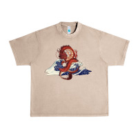 French Oak asian dragon and ocean waves Urban Heavy Tee - RanaPortraitStore