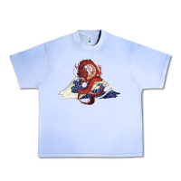 Grape Ice asian dragon and ocean waves Urban Heavy Tee - RanaPortraitStore