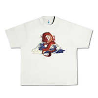 Pistachio asian dragon and ocean waves Urban Heavy Tee - RanaPortraitStore
