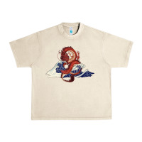 Sandshell asian dragon and ocean waves Urban Heavy Tee - RanaPortraitStore