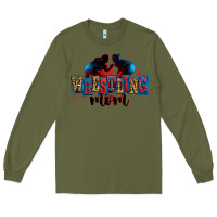 Army Green wrestling mom Long Sleeve Tee - Zillion Design Studio