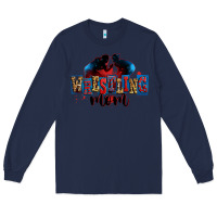 Navy wrestling mom Long Sleeve Tee - Zillion Design Studio