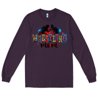 Plum wrestling mom Long Sleeve Tee - Zillion Design Studio