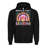 Black happiness is being a grandma Zipper Hoodie - JahusDesignShop