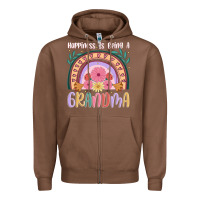 Chestnut happiness is being a grandma Zipper Hoodie - JahusDesignShop