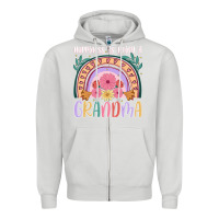 Dove Grey happiness is being a grandma Zipper Hoodie - JahusDesignShop