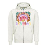 Oatmeal Heather happiness is being a grandma Zipper Hoodie - JahusDesignShop