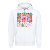 White happiness is being a grandma Zipper Hoodie - JahusDesignShop