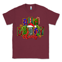 Burgundy Christmas big daddy claus Classic Tee - FaDigitalArtStudio