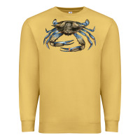 Antique Gold Crab Premium Sweatshirt - LillyAllenDesigns