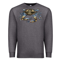 Charcoal Heather Crab Premium Sweatshirt - LillyAllenDesigns