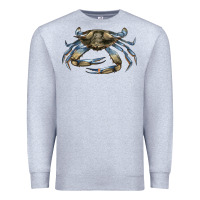 Heather Grey Crab Premium Sweatshirt - LillyAllenDesigns