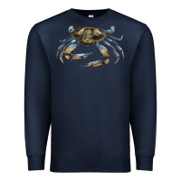 Navy Crab Premium Sweatshirt - LillyAllenDesigns