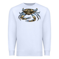 White Crab Premium Sweatshirt - LillyAllenDesigns
