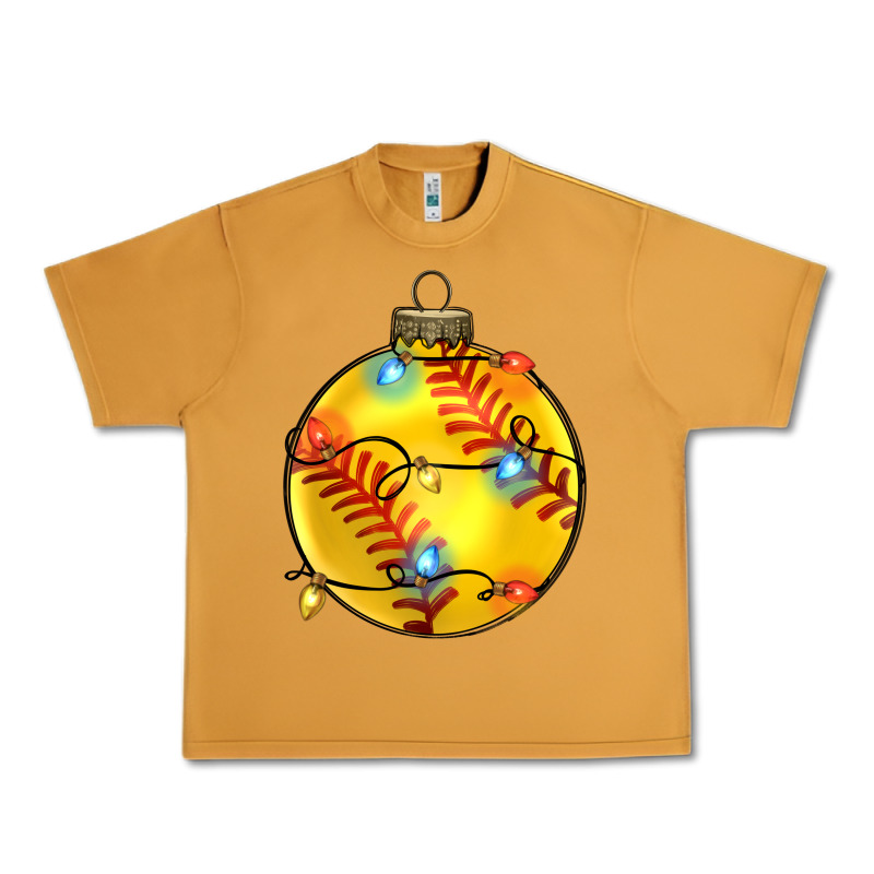 Christmas Softball Urban Heavy Tee by Zillion Design Studio | Teevron