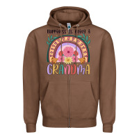 Chestnut happiness is being a grandma Zipper Hoodie - JahusDesignShop