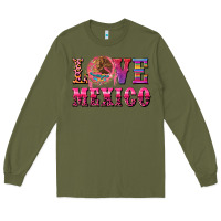 Army Green love mexico Long Sleeve Tee - CTS Tumbler Store