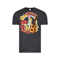 Vintage Black hippie soul with peace Vintage Tee - texasbilliewilder