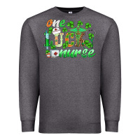 Charcoal Heather st.patricks one lucky nurse Premium Sweatshirt - BarkalooDesign