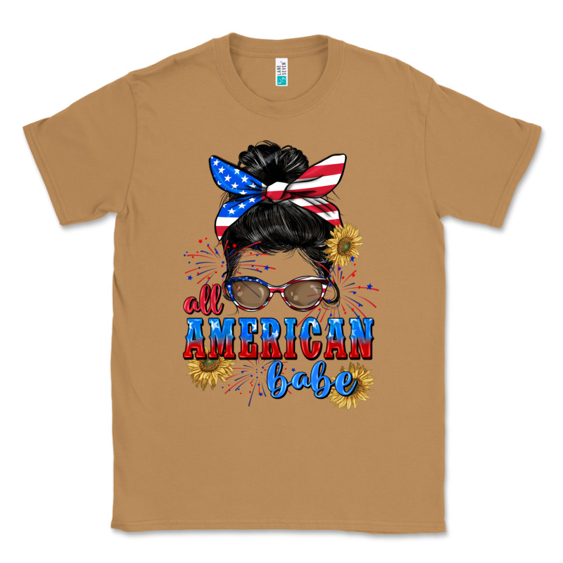 All American Babe 4th Of July Classic Tee by CowGirlArtShop | Teevron
