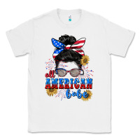 White All American Babe 4th of July Classic Tee - CowGirlArtShop