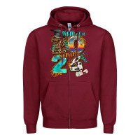 Burgundy 2024 graduate leopard Zipper Hoodie - AdoDesignShop