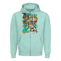 Seafoam 2024 graduate leopard Zipper Hoodie - AdoDesignShop