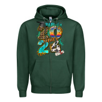Sports Green 2024 graduate leopard Zipper Hoodie - AdoDesignShop