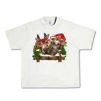 Pistachio Christmas donkeys Urban Heavy Tee - BarkalooDesign