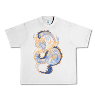 Lunar Rock blue and orange dragon Urban Heavy Tee - RanaPortraitStore