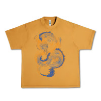Peanut Butter blue and orange dragon Urban Heavy Tee - RanaPortraitStore