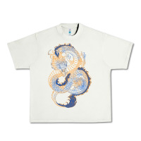 Pistachio blue and orange dragon Urban Heavy Tee - RanaPortraitStore
