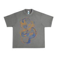 Tornado blue and orange dragon Urban Heavy Tee - RanaPortraitStore