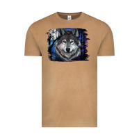 Vintage Camel Wolf And Full Moon Vintage Tee - RanaPortraitStore