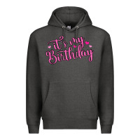 Charcoal Heather it s my birthday Premium Hoodie - MaliasSmallBusiness