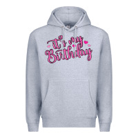 Heather Grey it s my birthday Premium Hoodie - MaliasSmallBusiness