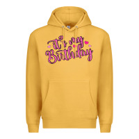 Mustard it s my birthday Premium Hoodie - MaliasSmallBusiness