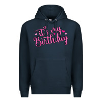 Navy it s my birthday Premium Hoodie - MaliasSmallBusiness