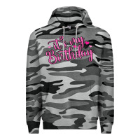 Slate Camo it s my birthday Premium Hoodie - MaliasSmallBusiness