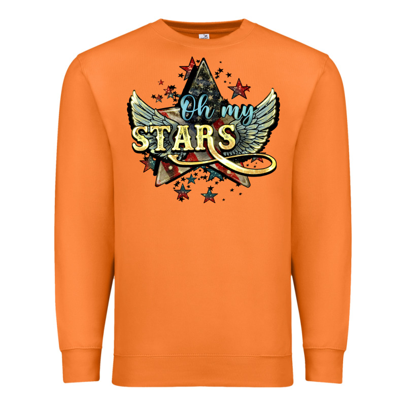 Oh My Stars America Wings Premium Sweatshirt by NancyCooperArtShop | Teevron