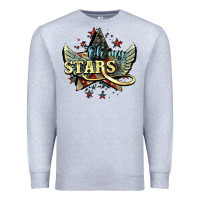 Heather Grey oh my stars america wings Premium Sweatshirt - NancyCooperArtShop