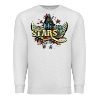 Oatmeal Heather oh my stars america wings Premium Sweatshirt - NancyCooperArtShop