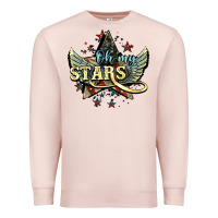 Pale Pink oh my stars america wings Premium Sweatshirt - NancyCooperArtShop
