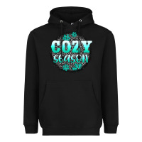 Black cozy season Heavyweight Hoodie - AdoDesignShop