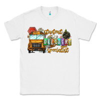 White Student Delivery Specialist Classic Tee - CowhideDigitalArt