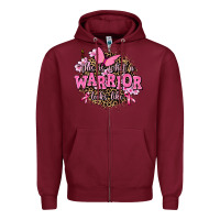 Burgundy this is what a warrior looks like Zipper Hoodie - AdoDesignShop