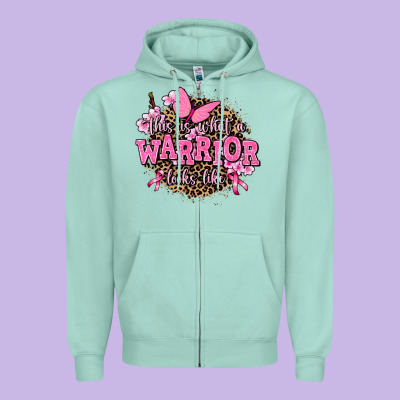 This Is What A Warrior Looks Like Zipper Hoodie Designed By Adodesignshop