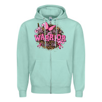 Seafoam this is what a warrior looks like Zipper Hoodie - AdoDesignShop