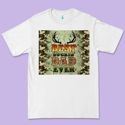 Best Buckin' Dad Ever Premium Tee Designed By Artiststas